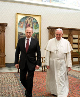  Ðức Thánh Cha Phanxicô tiếp kiến tổng thống Vladimir Putin
