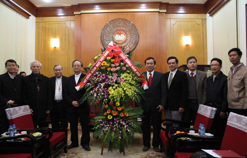 Ban Thường vụ Hội đồng Giám mục Việt Nam chúc Tết các vị lãnh đạo chính quyền