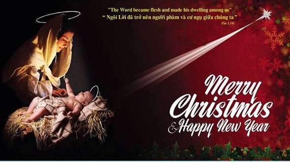 Thiệp chúc Giáng sinh và năm mới của Đức Cha Gioan Maria gửi toàn thể Giáo Phận Hưng Hóa