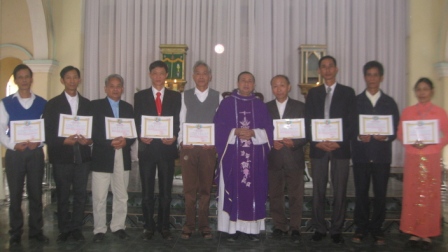Trao Bằng Mãn Nhiệm cho BHG Khóa V và Nghi Thức Tuyên Hứa của HĐGX khóa VI tại Giáo xứ Phù Lao