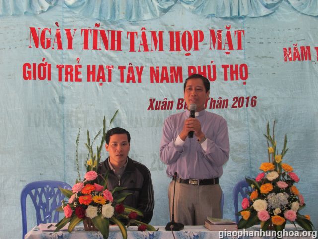 Cha Giuse Maria Nguyễn Đức Huy dẫn dắt buổi họp mặt