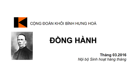 Đồng hành Khôi Bình tháng 03 -2016