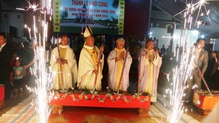 Thánh Lễ Khởi Công Xây Dựng Nhà Thờ Đồng Vàng, Giáo Xứ Hàm Yên, Tuyên Quang
