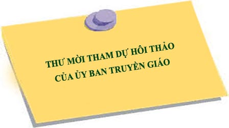 Thư mời tham dự hội thảo về công tác truyền giáo của Ủy Ban Truyền Giáo giáo phận Hưng Hóa