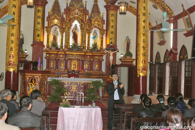 Cha Phêrô Trần Đức Lâm chia sẻ cho quý Ban hành giáo