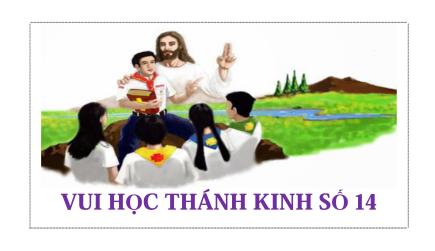 Vui Học Thánh Kinh Số 14