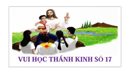 Vui Học Thánh Kinh Số 17