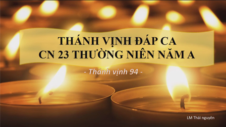 Thánh Vịnh Đáp Ca: Chúa Nhật XXIII Thường Niên Năm A - Lm. Thái Nguyên