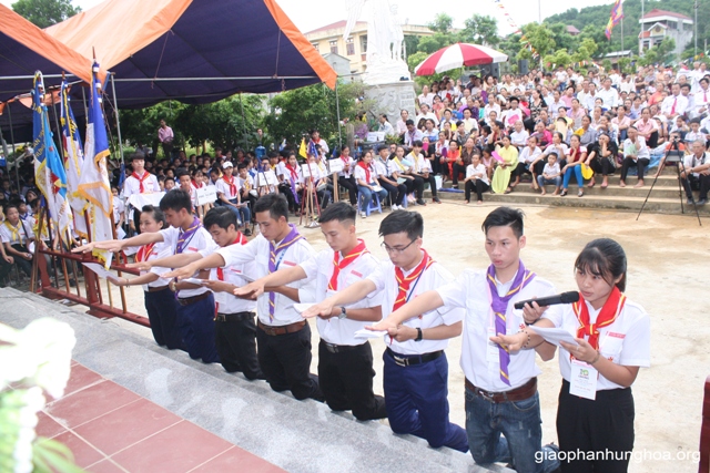 Nghi thức tuyên hứa của Ban quản trị hiệp đoàn Đaminh Sơn Tây