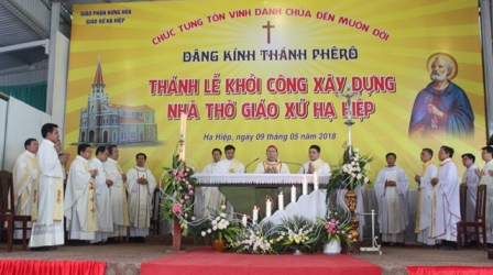 Thánh Lễ Khởi Công Xây Dựng Nhà Thờ Giáo Xứ Hạ Hiệp