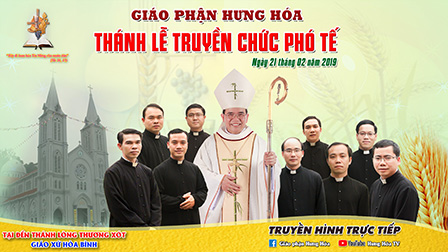 VIDEO - Thánh lễ truyền chức Phó tế tại Đền Thánh Kính Lòng Chúa Thương Xót - giáo xứ Hoà Bình, ngày 21.02.2019