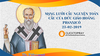 Tông đồ cầu nguyện, ngày 23.02.2019