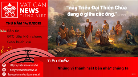 Đài Phát Thanh Vatican thứ Năm 14.11.2019