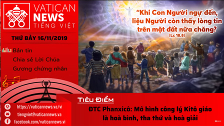 Đài Phát Thanh Vatican thứ Bảy 16.11.2019