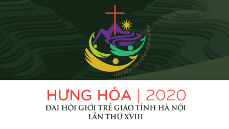 Nghi thức đón thánh giá ĐHGT giáo tỉnh Hà Nội được tổ chức tại giáo phận Hưng Hóa vào năm 2020
