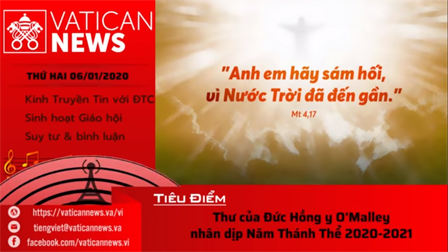 Vatican News thứ Hai ngày 06.01.2020