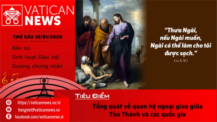 Vatican News Tiếng Việt thứ Sáu 10.01.2020