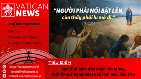 Vatican News Tiếng Việt thứ Bảy 11.01.2020