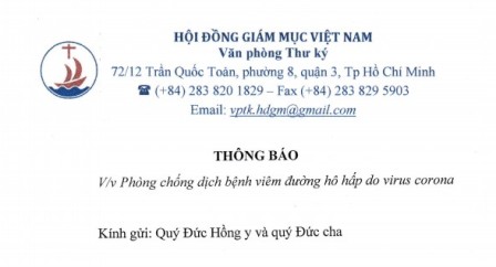 Thông báo: Phòng chống dịch bệnh viêm đường hô hấp do virus corona