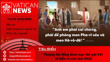 Vatican News Tiếng Việt thứ Ba 18.02.2020
