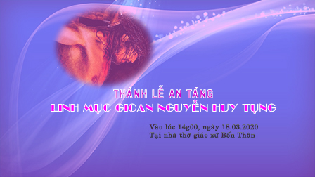 Thánh lễ an táng cha Gioan Nguyễn Huy Tụng tại nhà thờ Bến Thôn