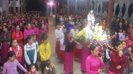 Giáo xứ Phù Lao: Hiệp Hội Mến Thánh Giá Tại Thế và Hội Giuse mừng lễ quan thầy