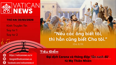 Vatican News Tiếng Việt thứ Hai 30.03.2020