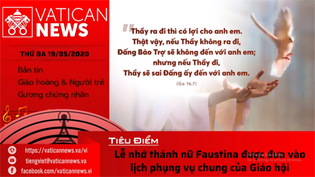 Radio: Vatican News Tiếng Việt thứ Ba 19.05.2020