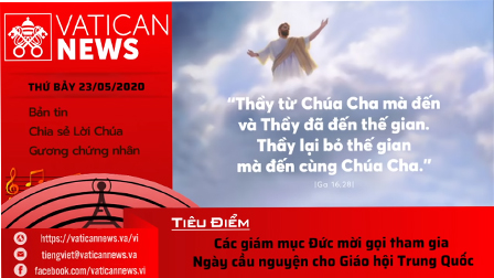 Radio: Vatican News Tiếng Việt thứ Bảy 23.05.2020