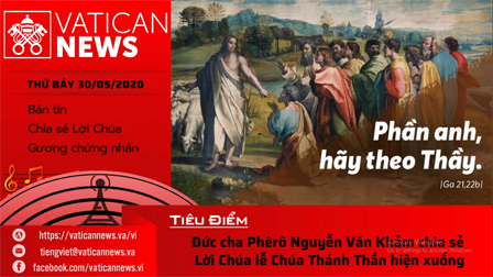 Radio: Vatican News Tiếng Việt thứ Bảy 30.05.2020