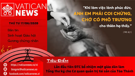 Radio: Vatican News Tiếng Việt thứ Tư 17.06.2020