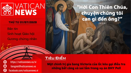 Radio: Vatican News Tiếng Việt thứ Tư 01.07.2020
