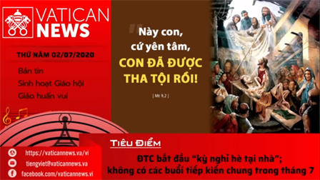 Radio: Vatican News Tiếng Việt thứ Năm 02.07.2020