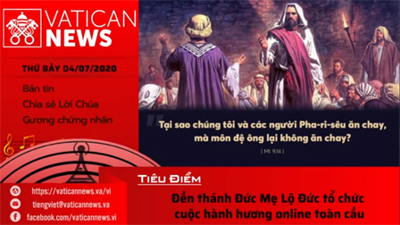 Radio: Vatican News Tiếng Việt thứ Bảy 04.07.2020