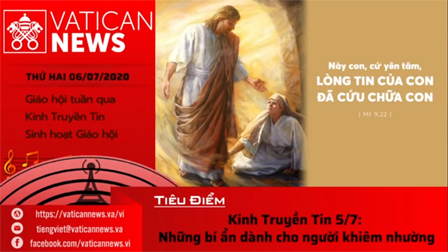 Radio: Vatican News Tiếng Việt thứ Hai 06.07.2020