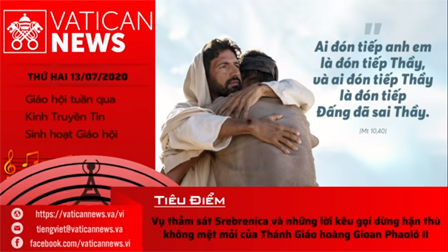 Radio: Vatican News Tiếng Việt thứ Hai 13.07.2020