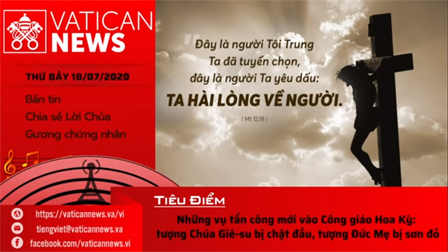 Radio: Vatican News Tiếng Việt thứ Bảy 18.07.2020