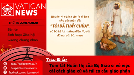Radio: Vatican News Tiếng Việt thứ Tư 22.07.2020