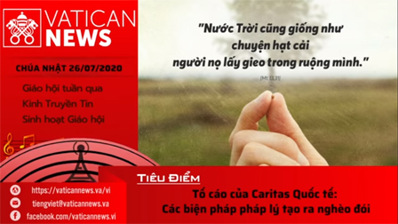 Radio: Vatican News Tiếng Việt thứ Hai 27.07.2020