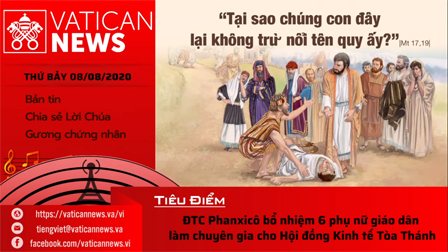 Radio: Vatican News Tiếng Việt thứ Bảy 08.08.2020