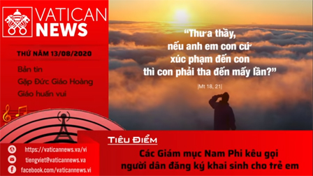 Radio: Vatican News Tiếng Việt thứ Năm 13.08.2020