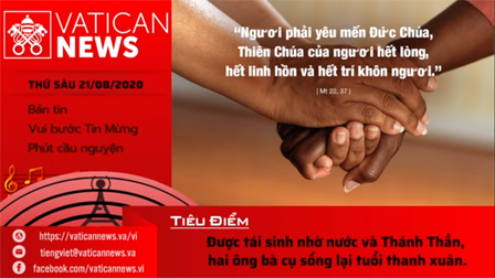 Radio: Vatican News Tiếng Việt thứ Sáu 21.08.2020