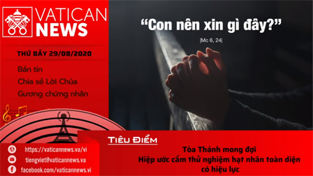 Radio: Vatican News Tiếng Việt thứ Bảy 29.08.2020