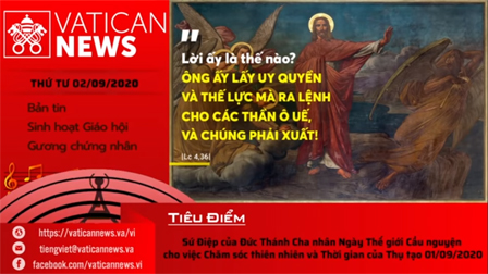 Radio: Vatican News Tiếng Việt thứ Tư 02.09.2020