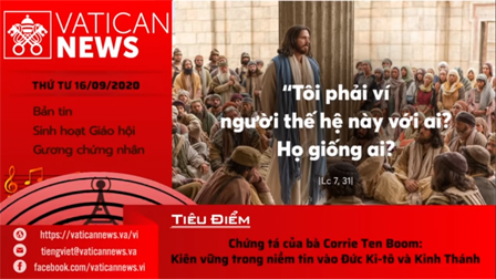 Radio: Vatican News Tiếng Việt thứ Tư 16.09.2020