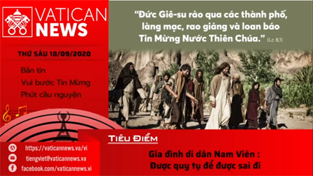 Radio: Vatican News Tiếng Việt thứ Sáu 18.09.2020