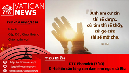 Radio: Vatican News Tiếng Việt thứ Năm 08.10.2020