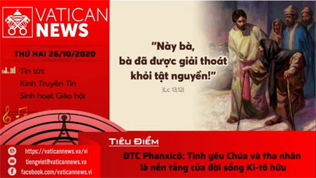 Radio: Vatican News Tiếng Việt thứ Hai 26.10.2020