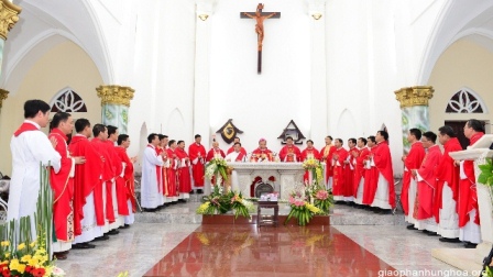 Thánh lễ khởi công xây dựng nhà mục vụ giáo xứ Tình Lam