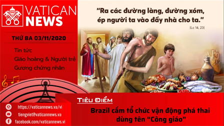Radio: Vatican News Tiếng Việt thứ Ba 03.11.2020